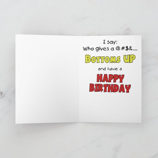 Funny Geburtstagskarten: Bierphilosophie Karte (Innenseite)
