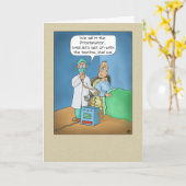 Funny Geburtstagskarten: Der Prostanator Karte (Gelbe Blume)