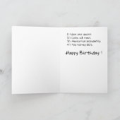 Funny Geburtstagskarten: Dinosaurier-Aussterben Karte (Innenseite)