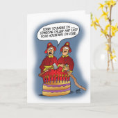 Funny Geburtstagskarten: Feueralarm Karte (Gelbe Blume)