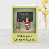 Funny Geburtstagskarten: Geburtstagsmathe Karte (Gelbe Blume)