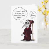 Funny Geburtstagskarten: Grimmige Gedanken Karte (Gelbe Blume)