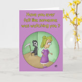 Funny Geburtstagskarten: Jemand beobachtet dich Karte (Gelbe Blume)