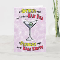 Funny Geburtstagskarten: Martini-Philosophie