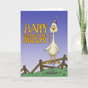Funny Geburtstagskarten: Spring Chicken 2 Karte