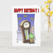 Funny Geburtstagskarten: Tick Tock Karte (Gelbe Blume)