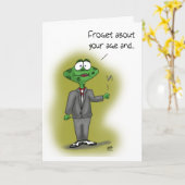 Funny Geburtstagskarten: Vergiss dein Alter Karte (Gelbe Blume)