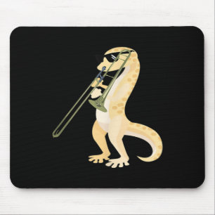 Funny Gecko, die sich die Schwänze anziehen, die T Mousepad