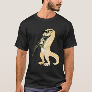 Funny Gecko, die sich die Schwänze anziehen, die T T-Shirt