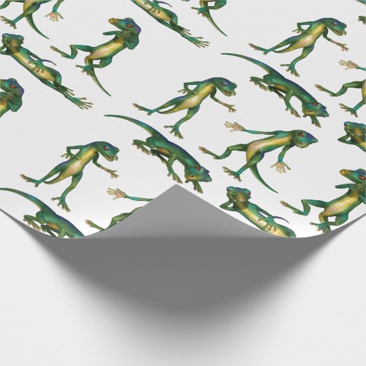 Funny Gecko Gift Wrap Jeglicher Fall Geschenkpapier (Ecke)