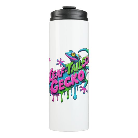 Funny Gecko Graphics Thermosbecher (Vorderseite)