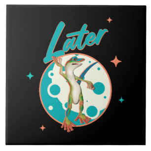 Funny Gecko Spater Fliese