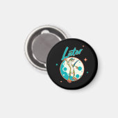 Funny Gecko Spater Magnet (Vorderseite/Rückseite)