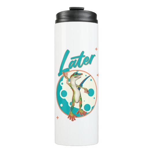 Funny Gecko Spater Thermosbecher (Vorderseite)