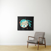 Funny Gecko Spater Wandteppich (Beispiel (Horizontal))