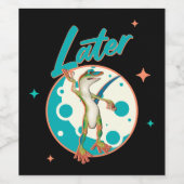 Funny Gecko Spater Weinetikett (Einzelnes Label)