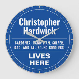 Funny Gedenkstätte Wall Plaque Große Wanduhr