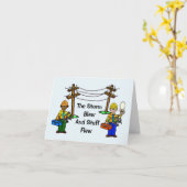 Funny Gedicht Electrical Linemen Grußkarte Karte (Gelbe Blume)