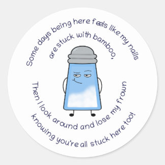 Funny Gedicht Salty Couplet Sticker "Bamboo"