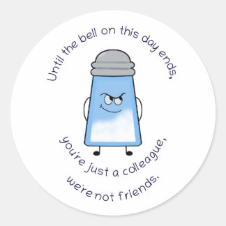 Funny Gedicht Salty Couplet Sticker "'Not Friends"