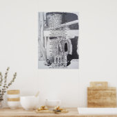 Funny Gedicht Stillleben Garten Werkzeuge Kunst Poster (Küche)