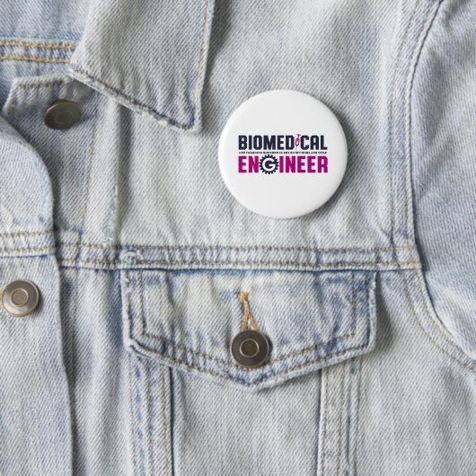 Funny Geek Engineer Biomedizin Major Button (Beispiel)