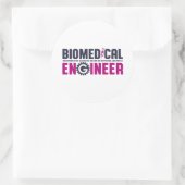Funny Geek Engineer Biomedizin Major Runder Aufkleber (Tasche)