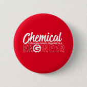 Funny Geek Engineer Chemical Engineering Major Button (Vorderseite)
