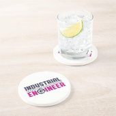 Funny Geek Engineer Industrieingenieur Getränkeuntersetzer (Seite)