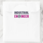 Funny Geek Engineer Industrieingenieur Runder Aufkleber (Tasche)