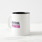 Funny Geek Engineer Industrieingenieur Zweifarbige Tasse (Vorderseite Links)