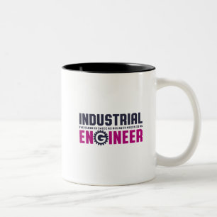 Funny Geek Engineer Industrieingenieur Zweifarbige Tasse