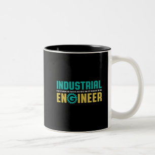Funny Geek Engineer Student für Industrieingenieur Zweifarbige Tasse