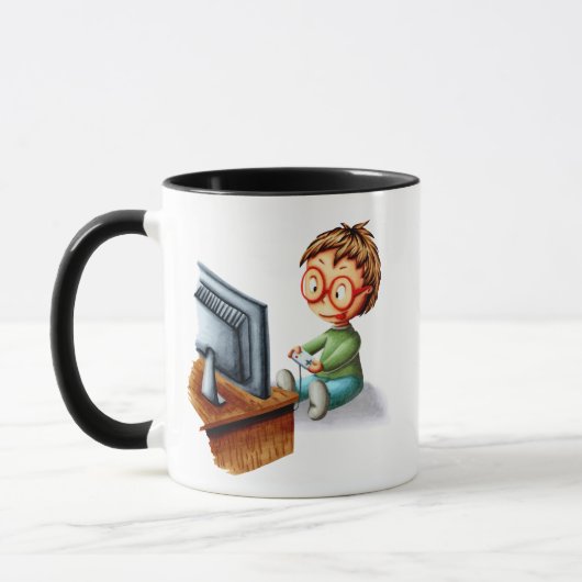 Funny Geek Gaming Tasse (Links)
