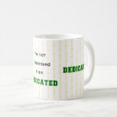 Funny Geek gewidmet nicht besessen Zweifarbige Tasse (VorderseiteRechts)