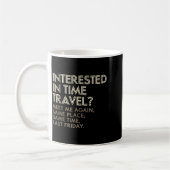 Funny Geek Gift Time Travel Paradox  Kaffeetasse (Links)