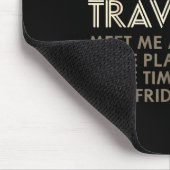 Funny Geek Gift Time Travel Paradox Mousepad (Ecke)