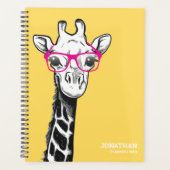 Funny Geek Giraffe Name 2026 Planer (Vorderseite)