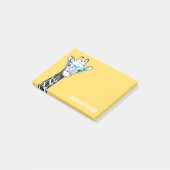 Funny Geek Giraffe Yellow Post-it-Notes Post-it Klebezettel (angewinkelt)