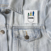Funny GEEK Pocket Protector Button (Beispiel)