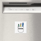 Funny GEEK Pocket Protector Magnet (In Situ (Geschirrspüler))