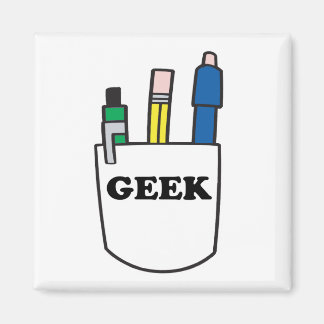 Funny GEEK Pocket Protector Magnet