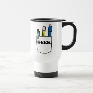 Funny GEEK Pocket Protector Reisebecher
