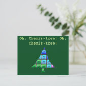 Funny Geek Pun: Oh, Chemis-Baum! Postkarte (Stehend Vorderseite)