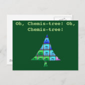 Funny Geek Pun: Oh, Chemis-Baum! Postkarte (Vorne/Hinten)