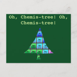 Funny Geek Pun: Oh, Chemis-Baum! Postkarte