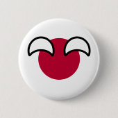 Funny Geeky Japan Countryball Flag Button (Vorderseite)