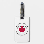 Funny Geeky Japan Countryball Flag Gepäckanhänger (Rückseite vertikal)