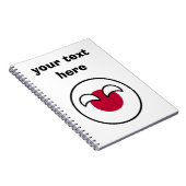 Funny Geeky Japan Countryball Flag Notizblock (Rechte Seite)