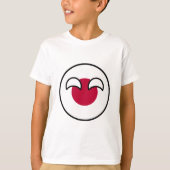Funny Geeky Japan Countryball Flag T-Shirt (Vorderseite)